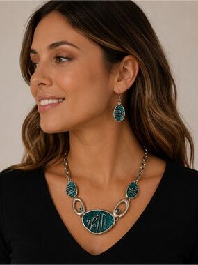 HOWARD'S Nickel-Free Dangle Earring Necklace Set🏆